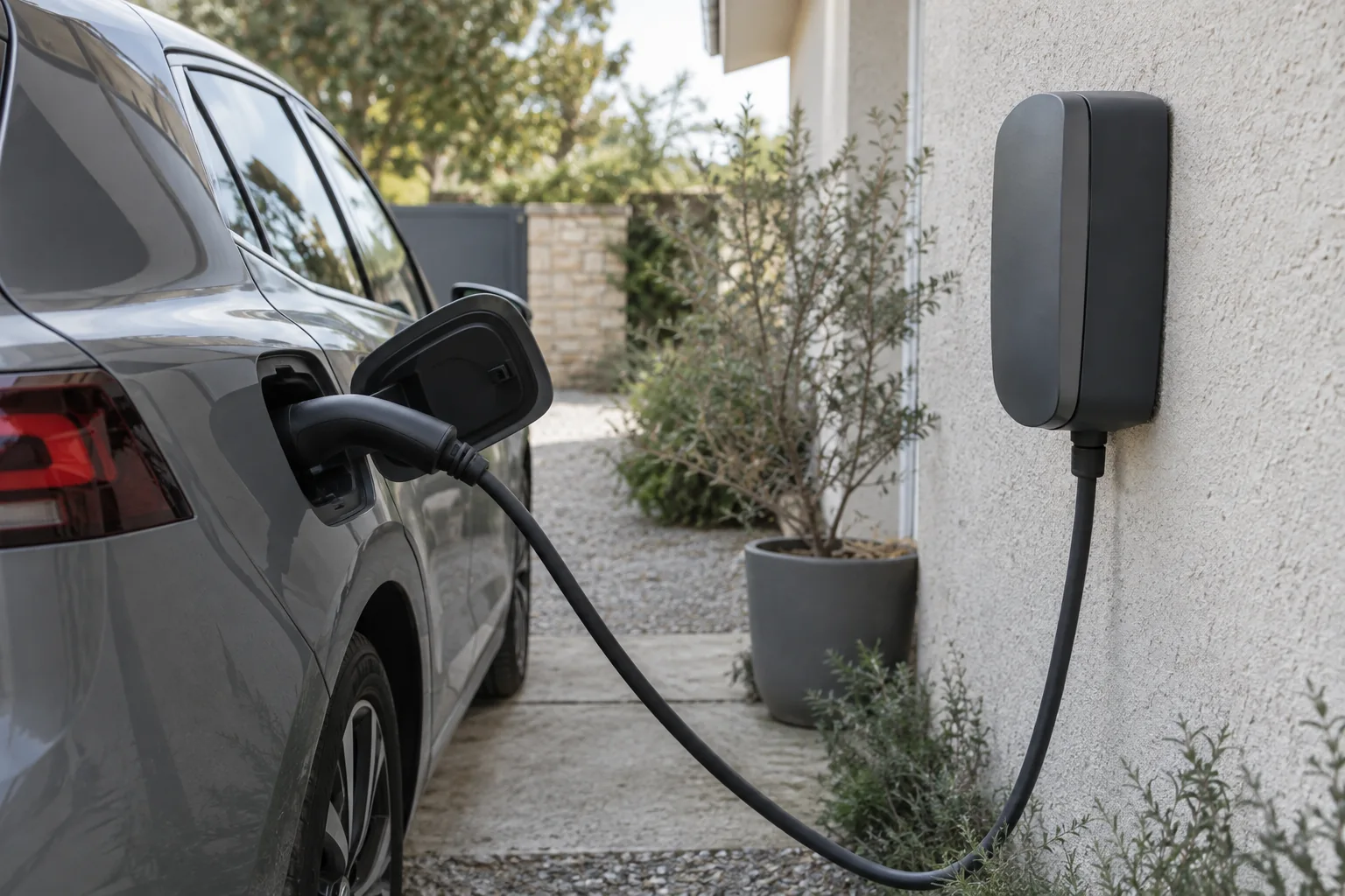 Illustration générée pour prestation : une recharge adaptée au véhicule, sans client ni chantier réel.