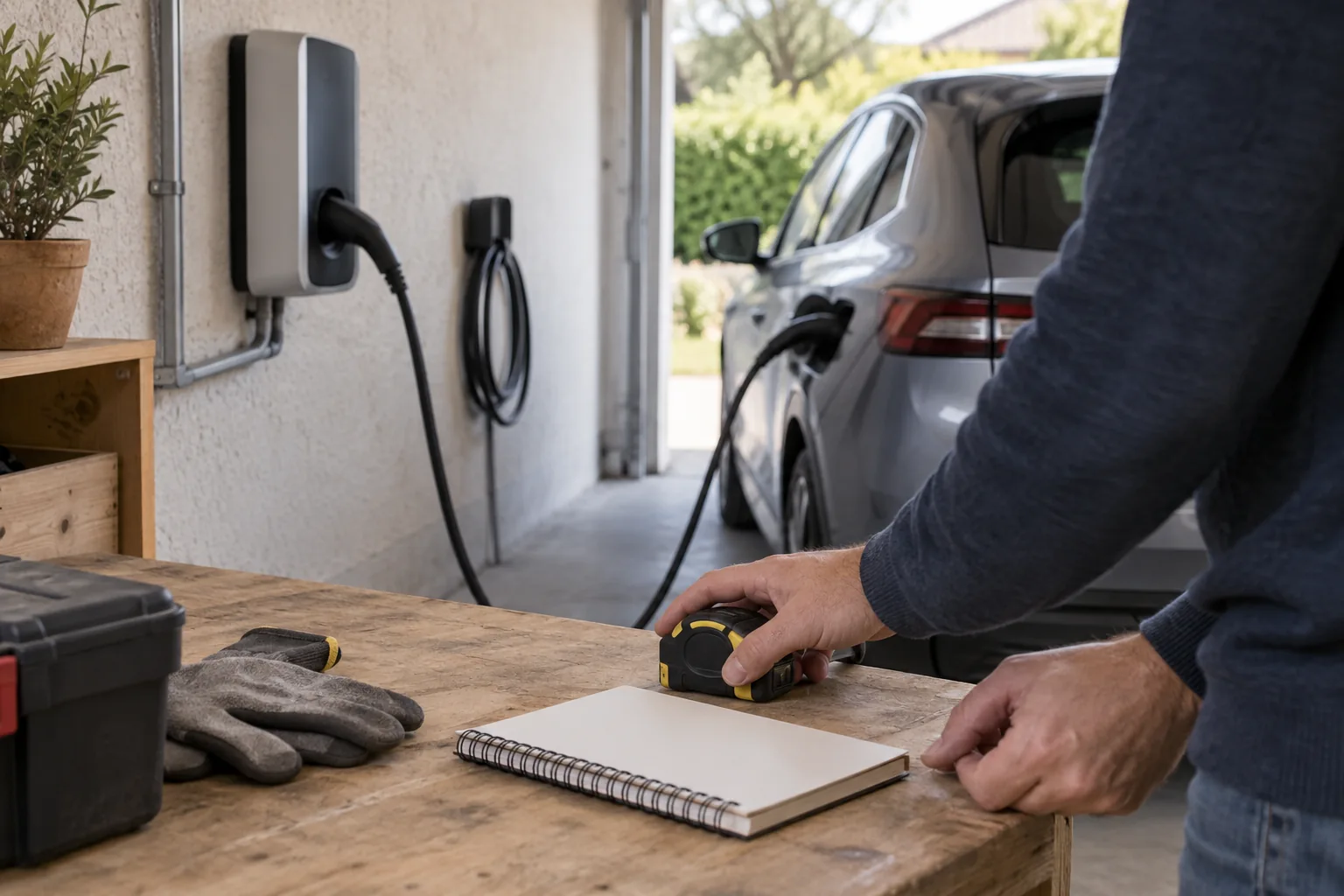 Illustration générée : matériel de recharge pour préparer un devis.